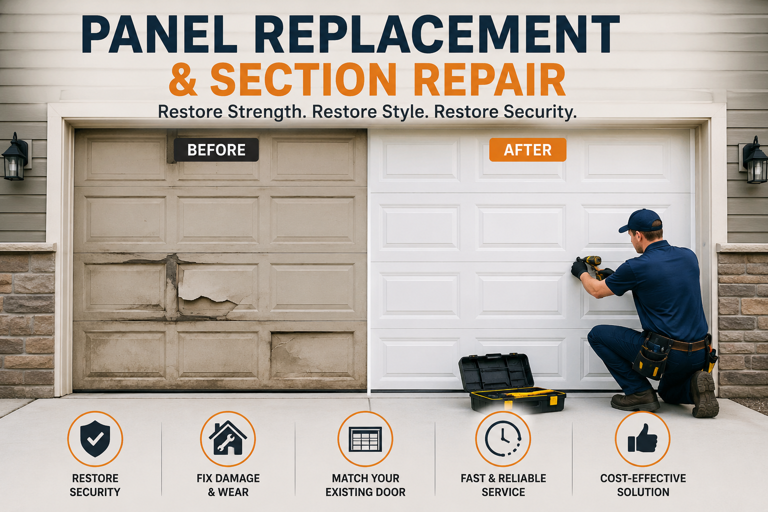 Fastfixgarage Professional Garage Door Panel Replacement in Ottawa